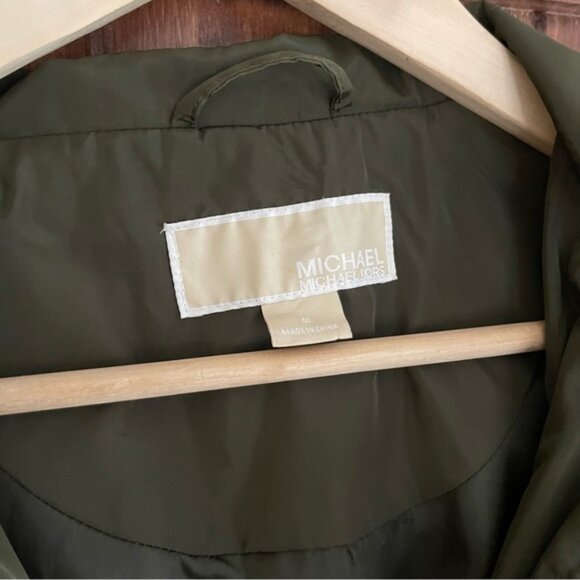 Michael Kors Army Green Utility Jacket Medium - Picture 2 of 6